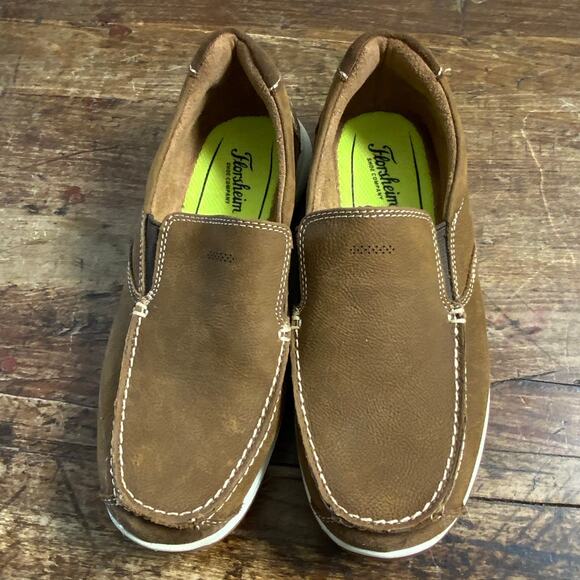 Florsheim Great Lakes Moc Toe Slip-On Jr Boys size 4 - Picture 2 of 6
